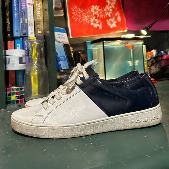 Blue and White Micheal Kors Sneakers - Picture 7 of 14